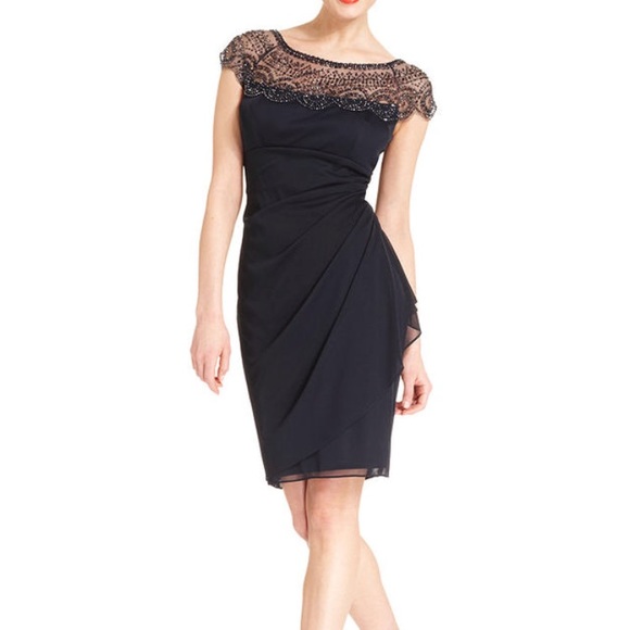 Xscape Dresses & Skirts - Xscape black beaded dress size 6